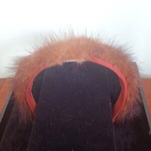 Vintage Real Mink Fur Headband